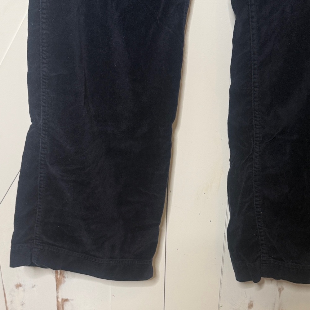 J Crew Navy Velvet Wide Leg Pants - Picture 4 of 8